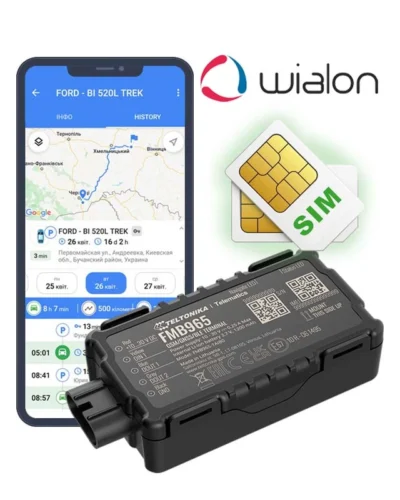 Teltonika FMB965 – Комплект (GPS трекер + SIM + Wialon + Налаштування)