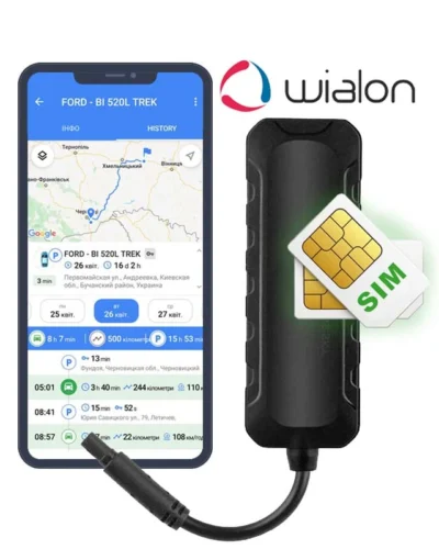 Concox (Jimi IoT) WeTrack Lite – Комплект ( GPS трекер + SIM + Wialon + Налаштування )