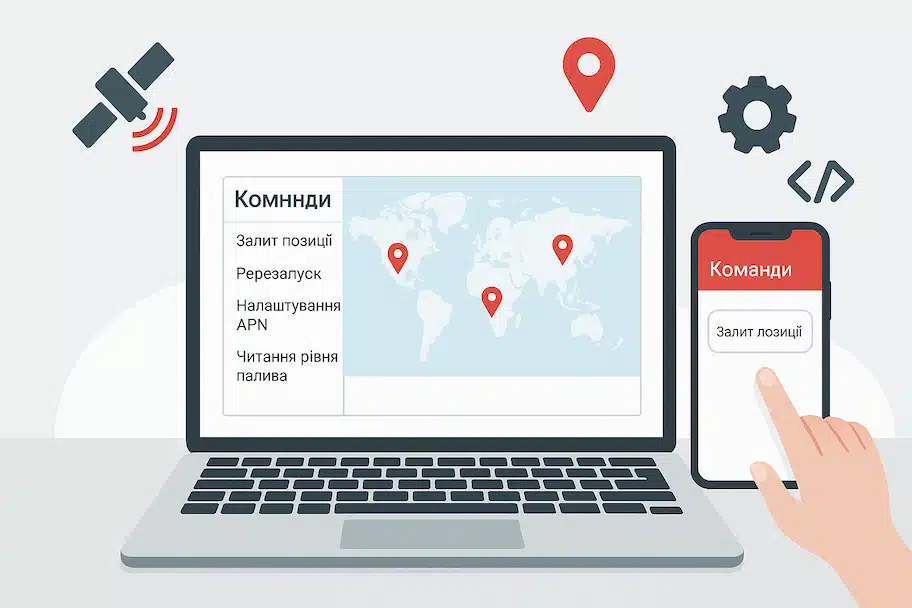 Команди для Керування GPS Трекерами у Wialon Hosting