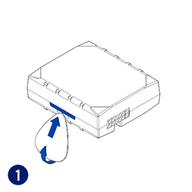 Крок 1 — зняття кришки Teltonika FMB150 для встановлення SIM