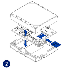 Крок 2 — встановлення Micro-SIM у Teltonika FMB150